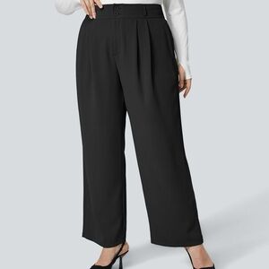 NWT Halara High Waisted Black Work Pants Size 2X